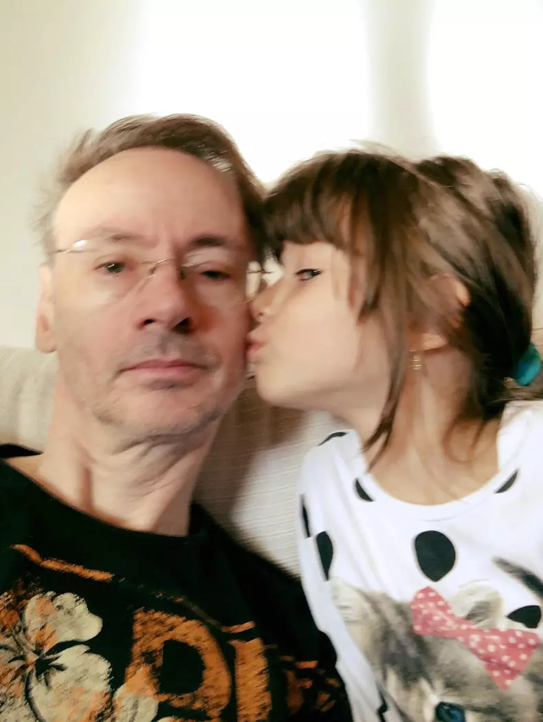 Mihai Albu și fiica lui Mikaela