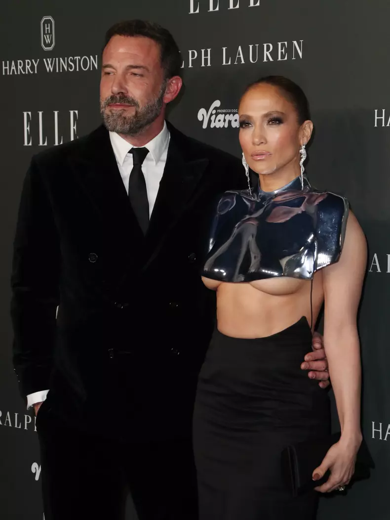 Ben Affleck și Jennifer Lopez, la Elle Women in Hollywood 2023