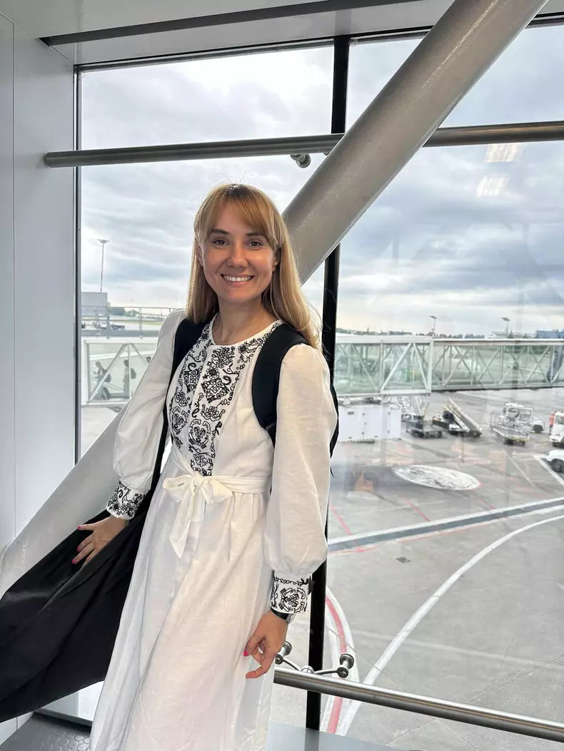 oana ionita pe aeroport