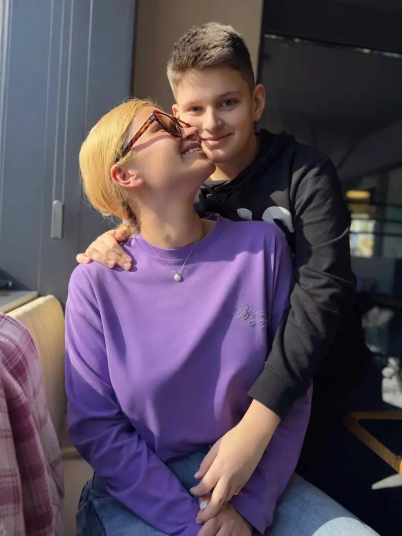 Oana Tomoiagă și fiul ei, Vlad (2)