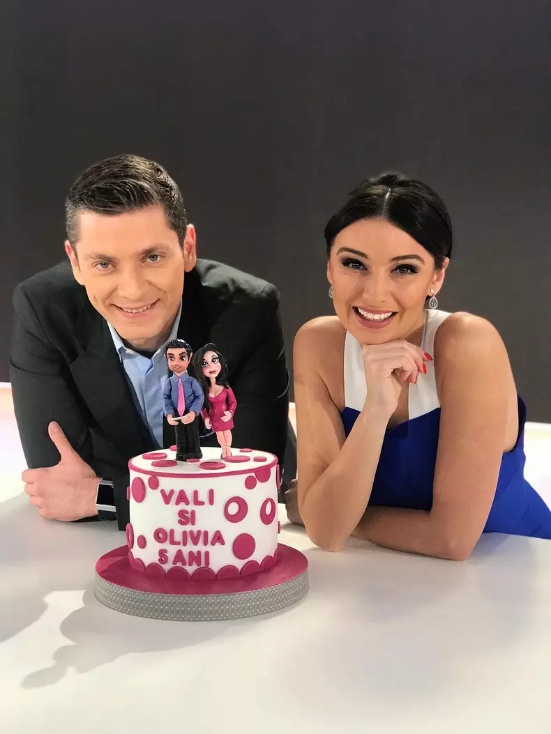 Olivia Păunescu și Valentin Butnaru au aniversat 5 ani de „Observator matinal” (3)