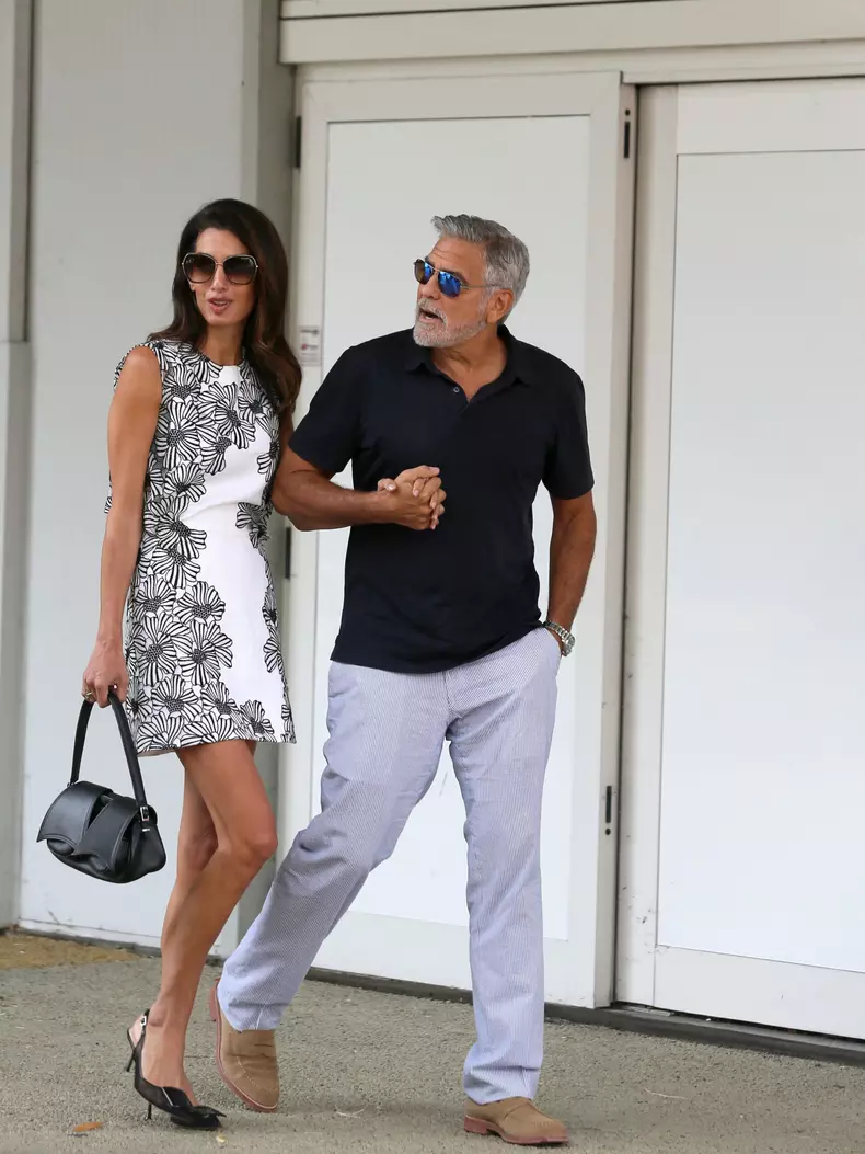 Venice - George And Amal Clooney Arrives At The Festival