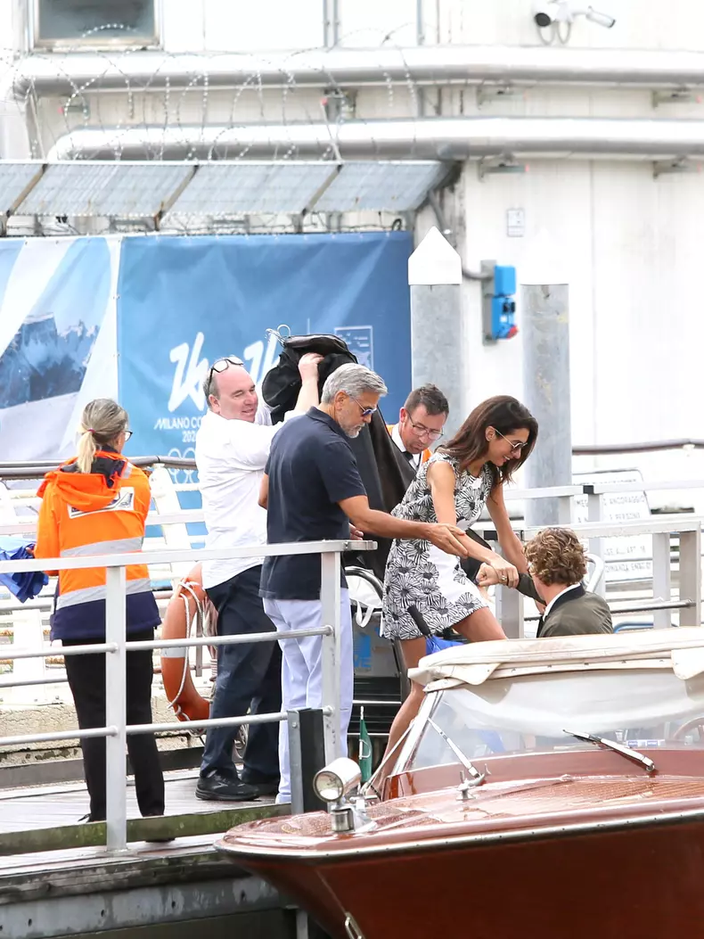 Venice - George And Amal Clooney Arrives At The Festival