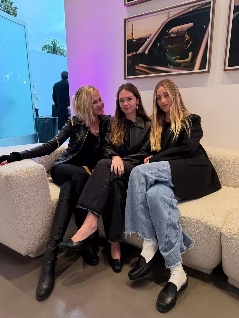 My beautiful daughter @stellabanderasgriffith and @sienaseverino and me celebrating the opening of @itsnova new photo-film studio in LA! It’s a gorgeous space, ready now !!Congratulations to @alexgruszynski