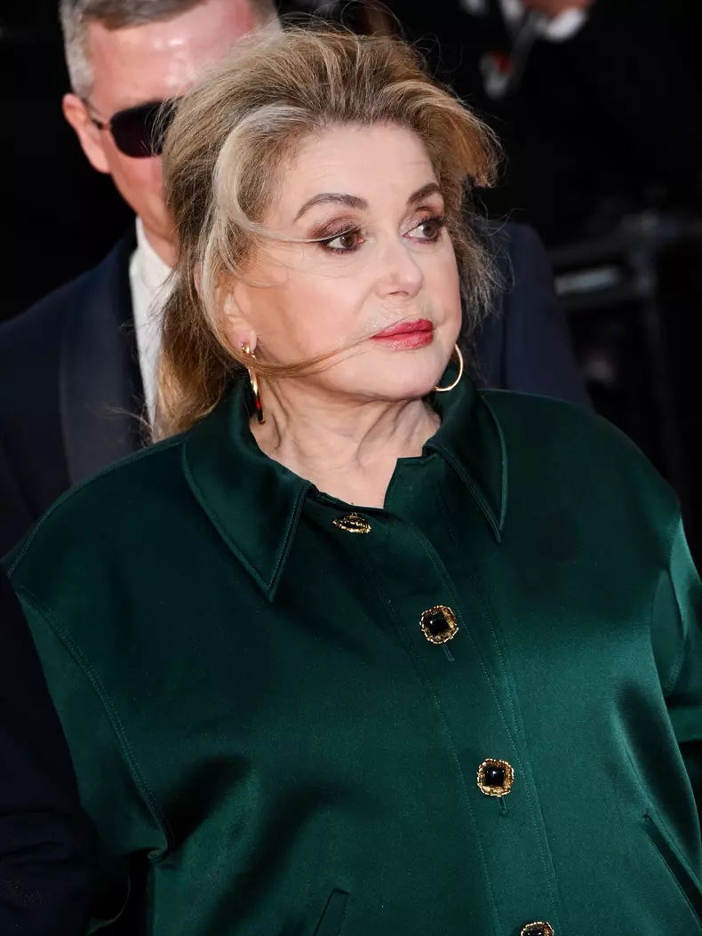 Cannes, France. 14th May, 2026. Cannes, 79th Cannes Film Festival 2026, evening 3 - red carpet of HISTOIRES PARALLÈLES (PARALLEL TALES). Pictured: Catherine Deneuve Credit: Independent Photo Agency/Alamy Live News
