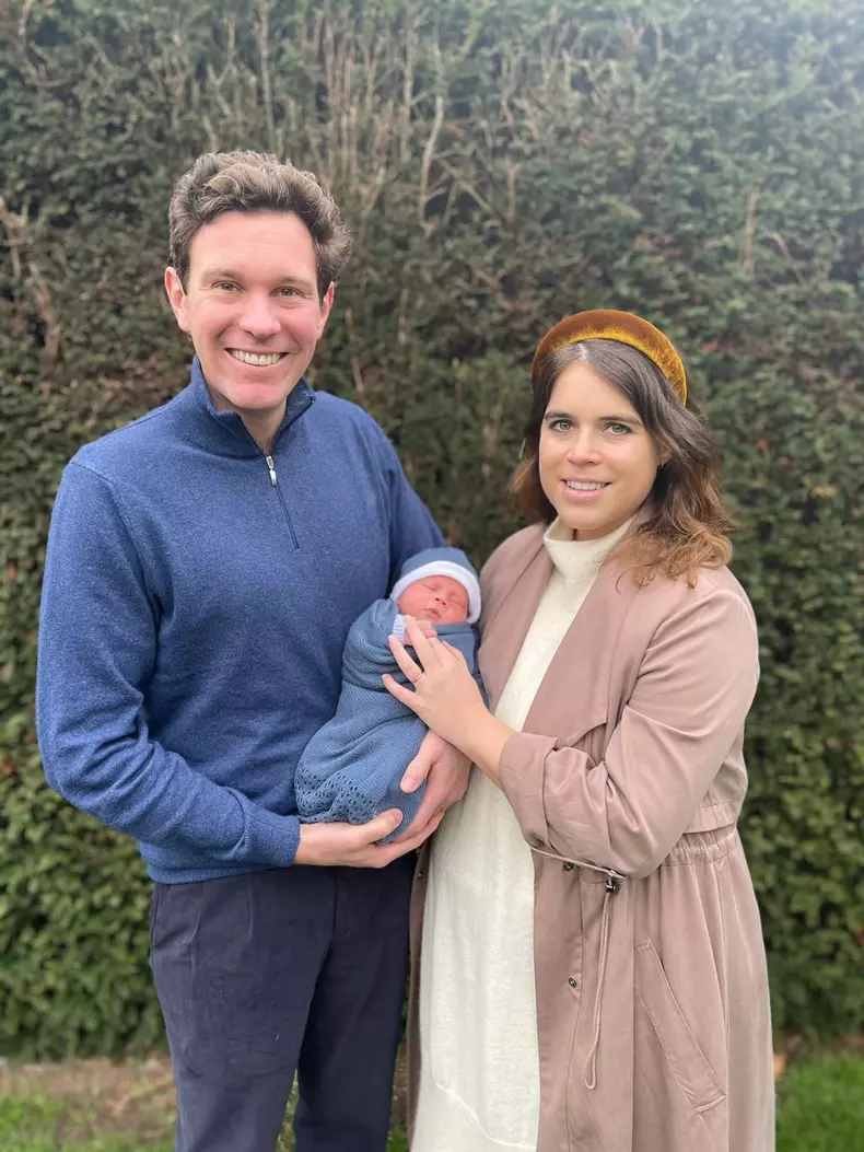 Princess Eugenie's son in London