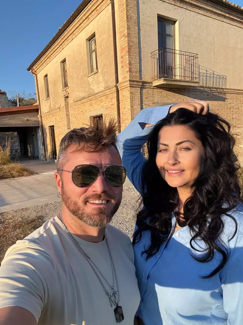 Tavi Clonda și soția sa, Gabriela Cristea