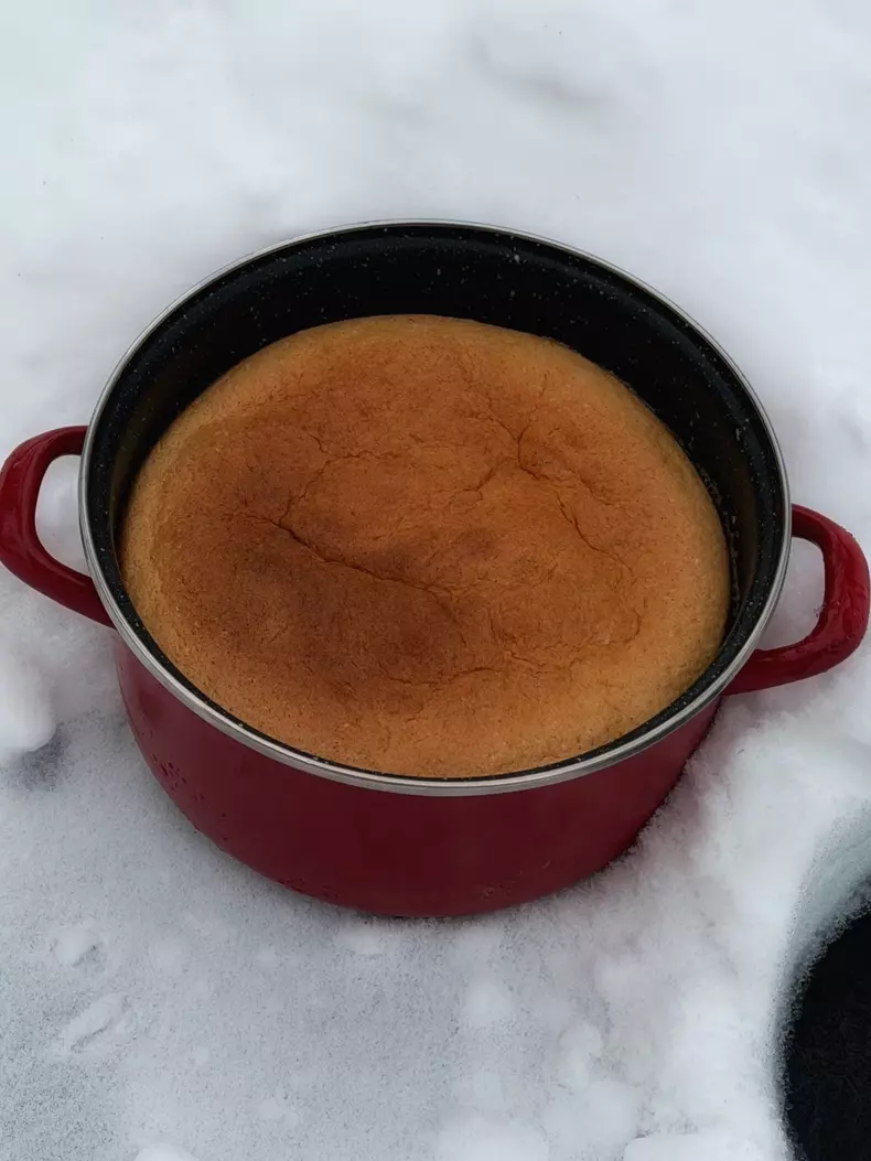 tort cremă de zahăr ars cu pandișpan (4)