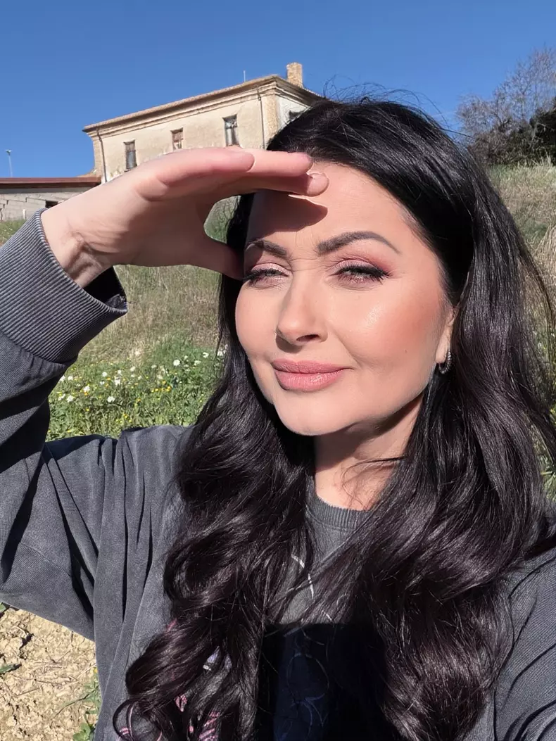 Gabriela Cristea la casa din Italia