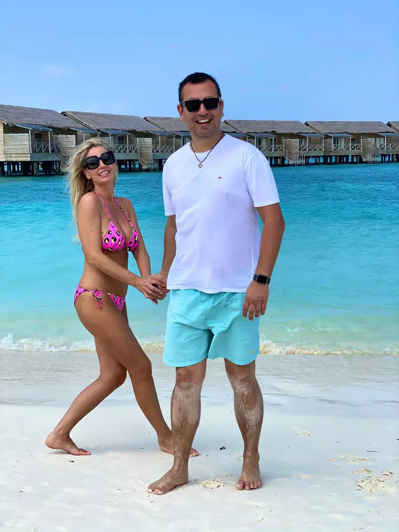 Andreea banica si sotul ei in vacanta