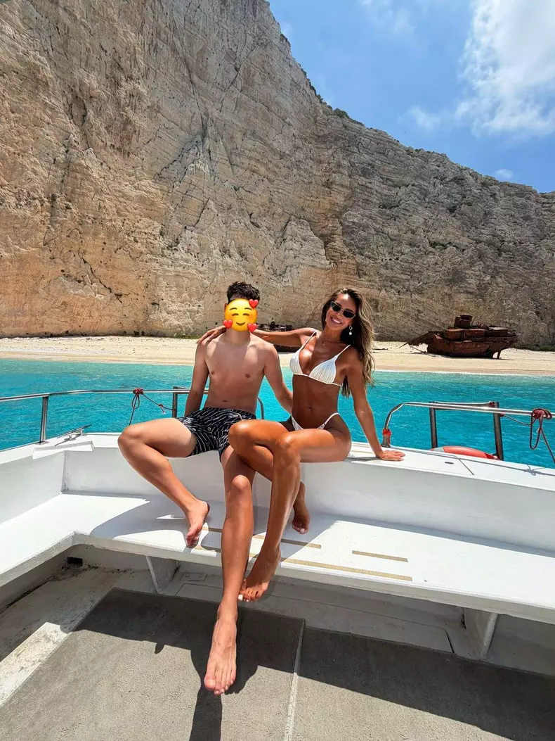 Diana Munteanu si fiul ei