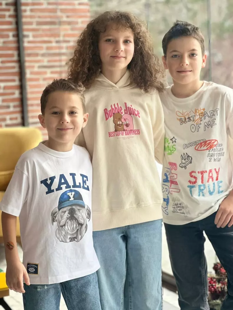 Mirela Vaida si cei trei copii