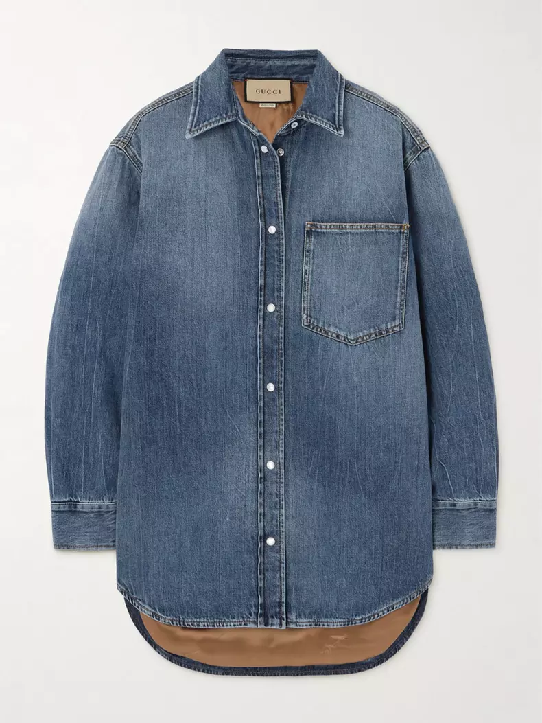 Cămașă din denim, Gucci, 12.900 lei, www.farfetch.com