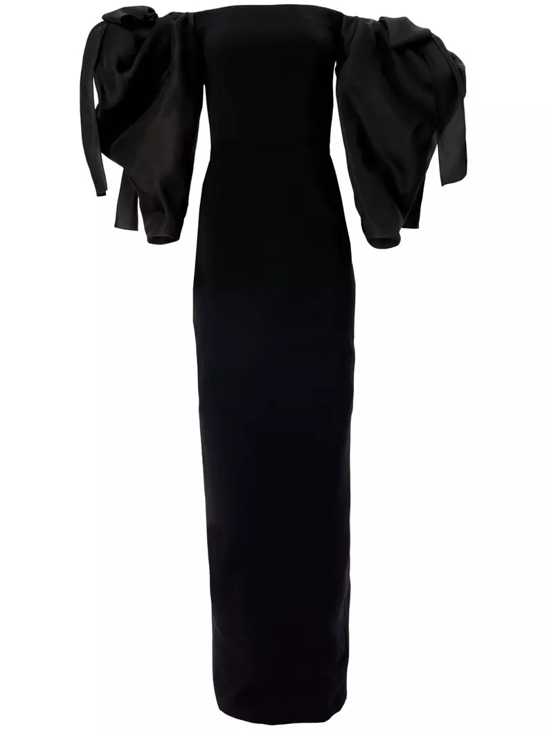 Rochie din amestec de poliester, Carolina Herrera, 6.666 euro, www.farfetch.com