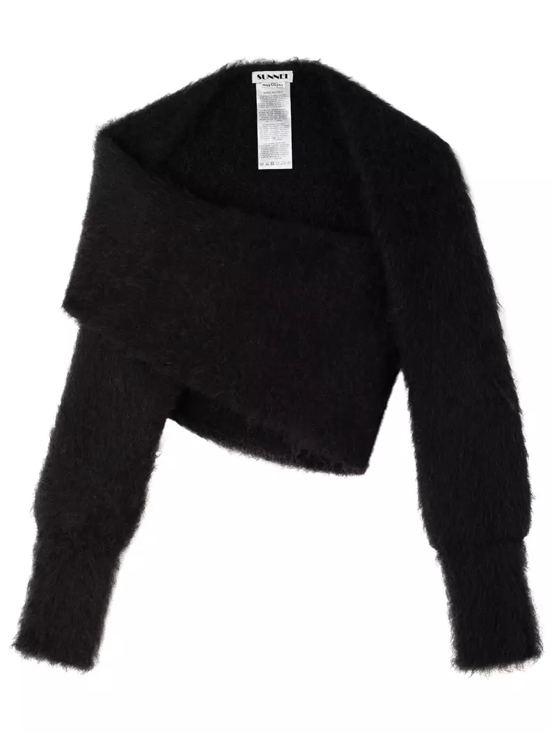 Pulover din amestec de lână și mohair, Sunnei, 455 euro, www.farfetch.com