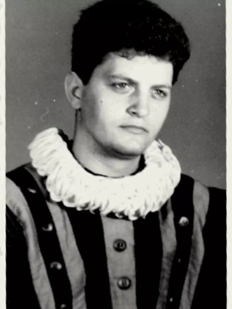 Virgil Ianțu în tinerețe