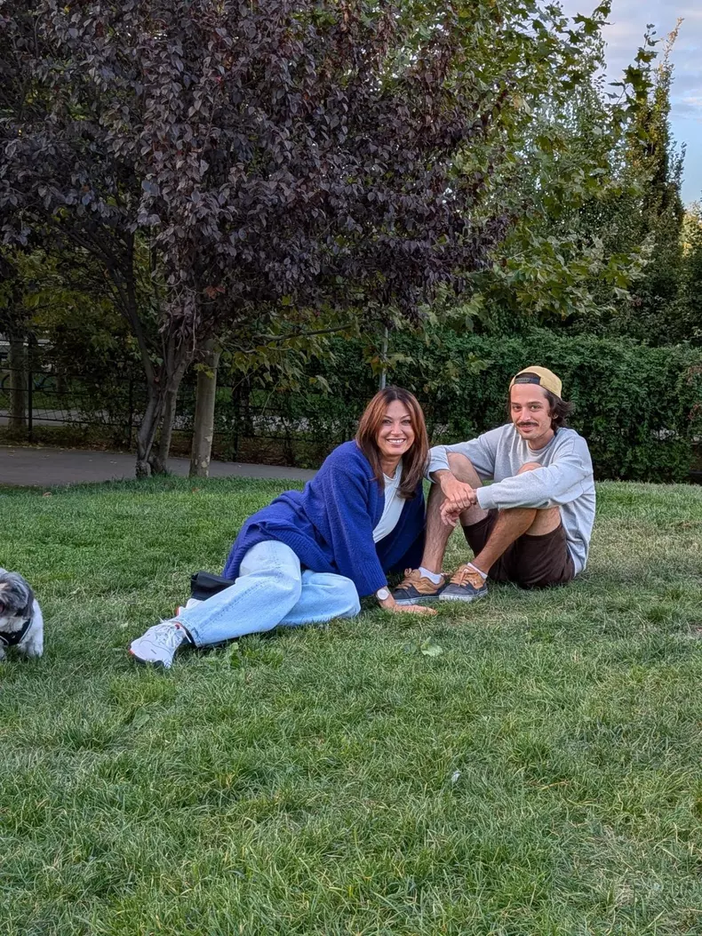 Anca Țurcașiu și fiul ei