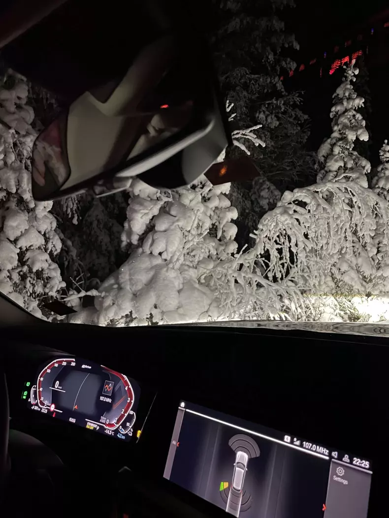 Adelina a ramas cu masina in zapada