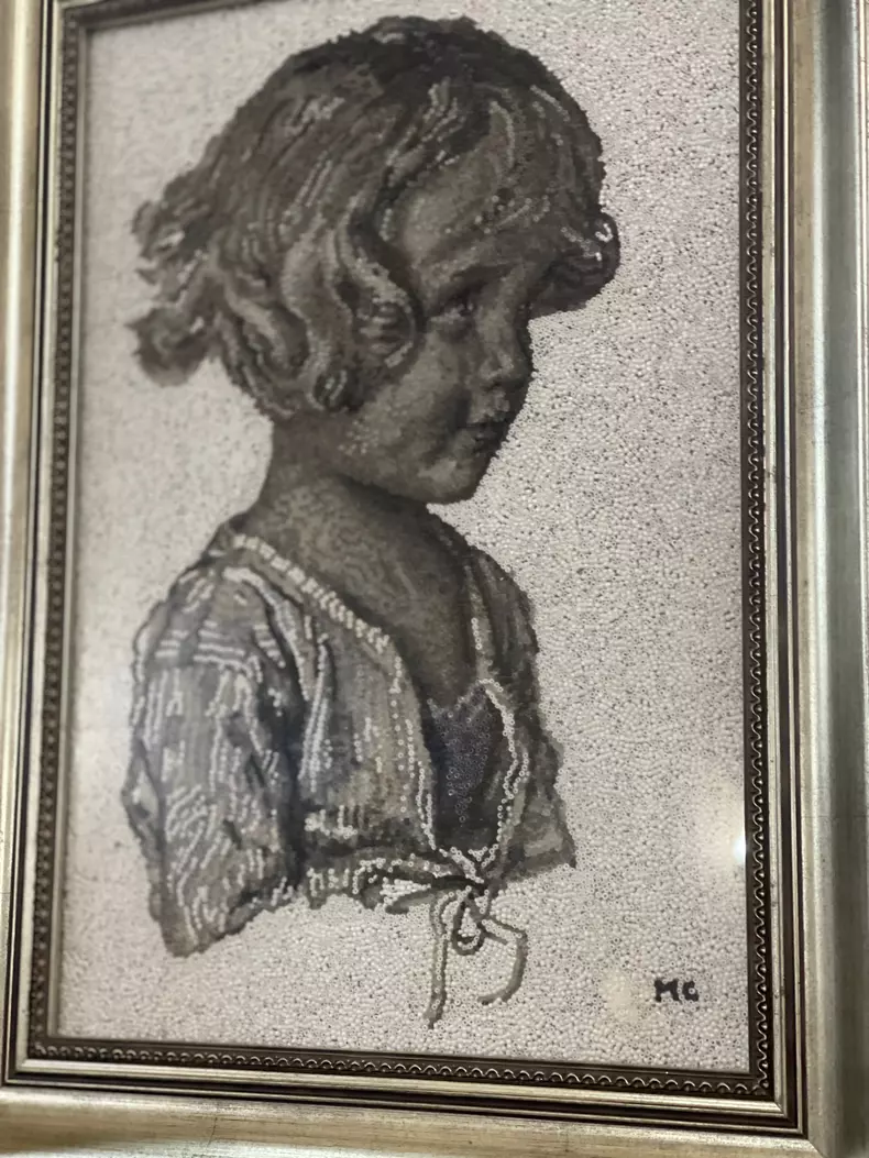 tablou din mărgele- artist-dr. Mariana Casian