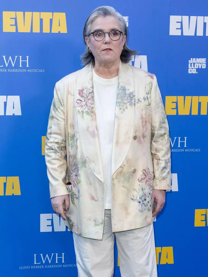 1 Jul 2025, London, England, UK - Rosie O'Donnell attending the Evita Press Night, London Palladium