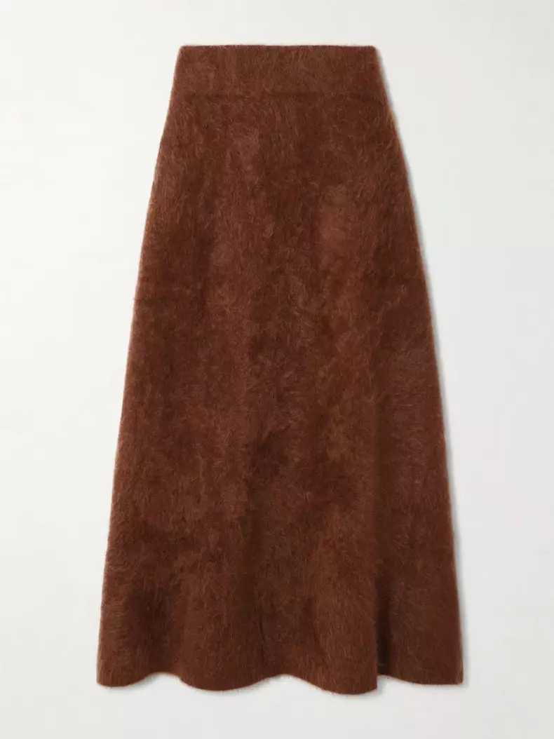 Fustă din cașmir, Lisa Yang, 3.881 lei, www.net-a-porter.com