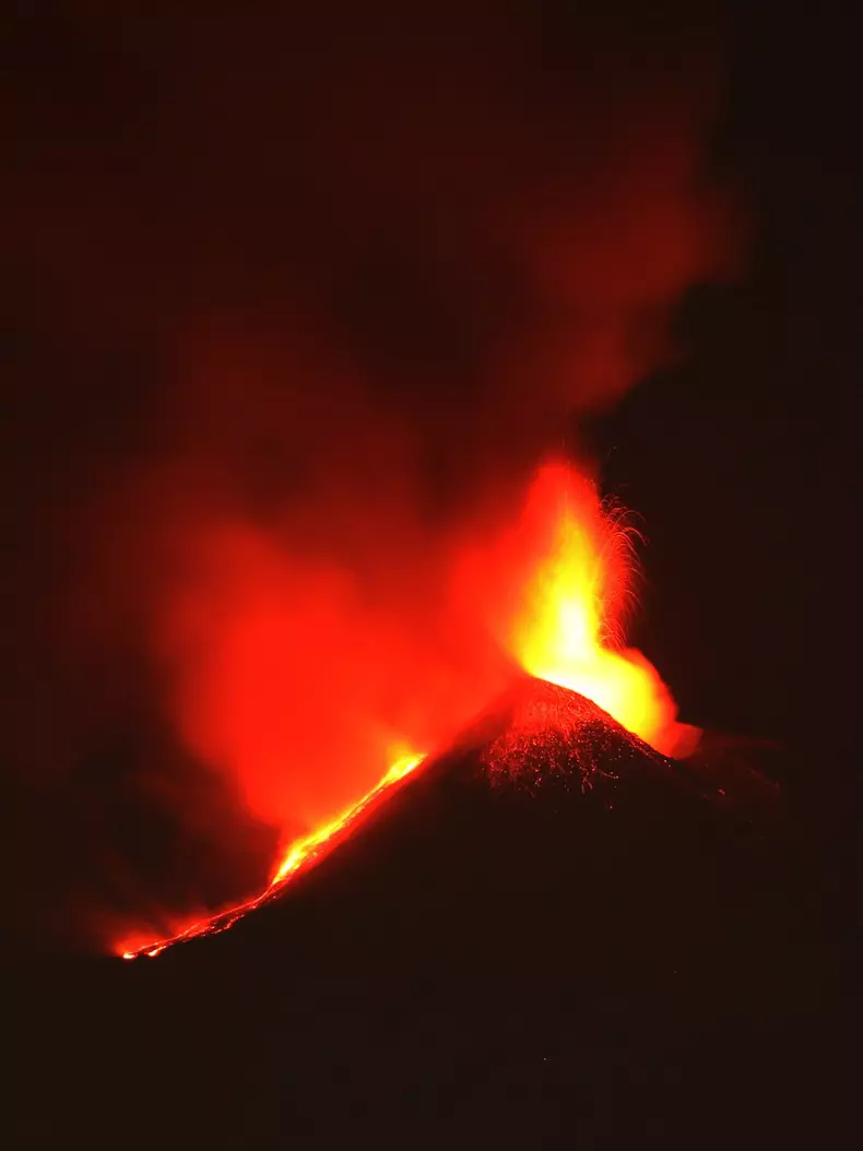 ITALY CATANIA MOUNT ETNA VOLCANO ERUPTION