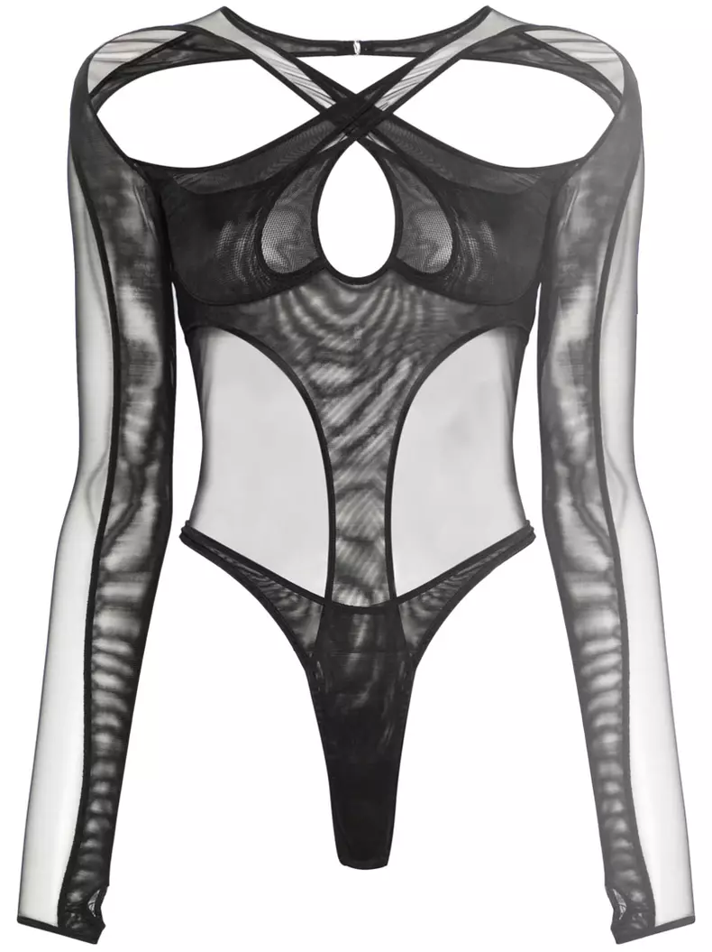 Body din amestec de poliamidă, Mugler, 750 euro, magazinul Aparterre