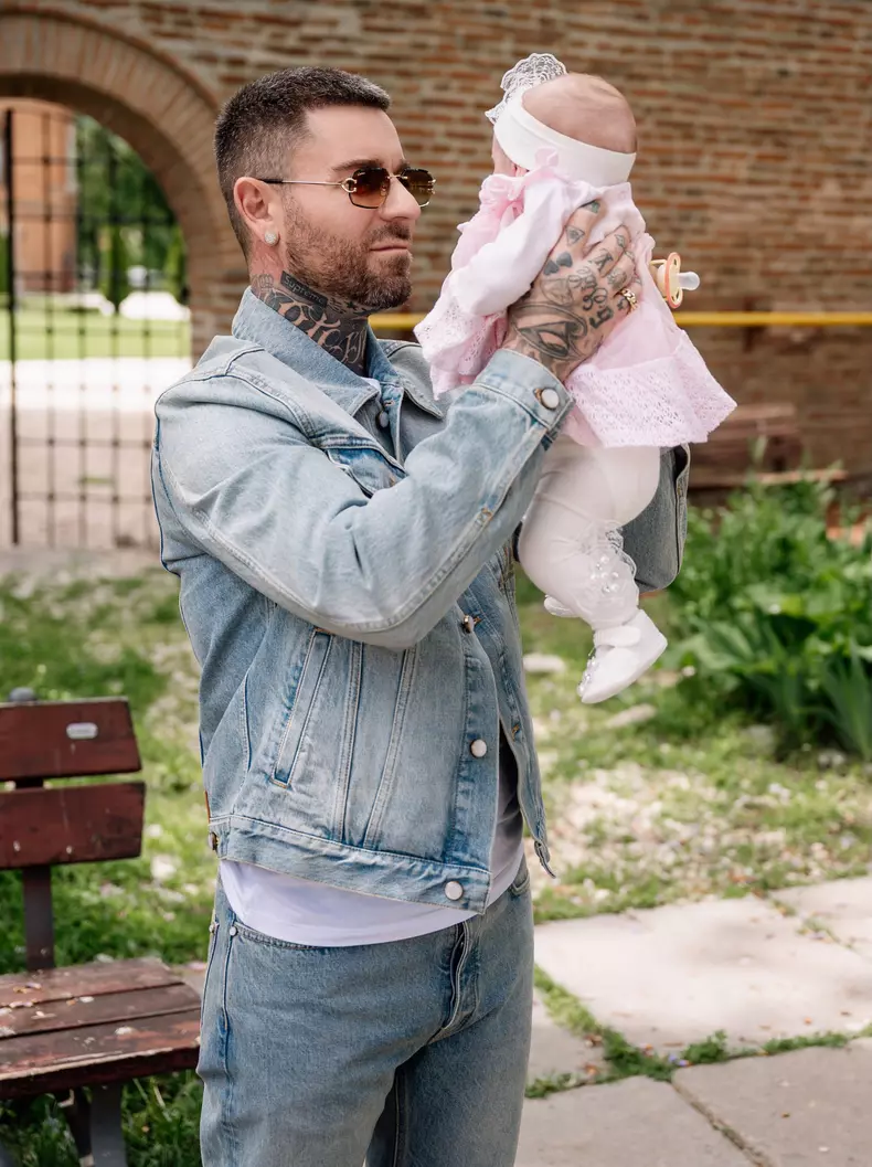 Francisca și TJ Miles și-au botezat fetița (1)
