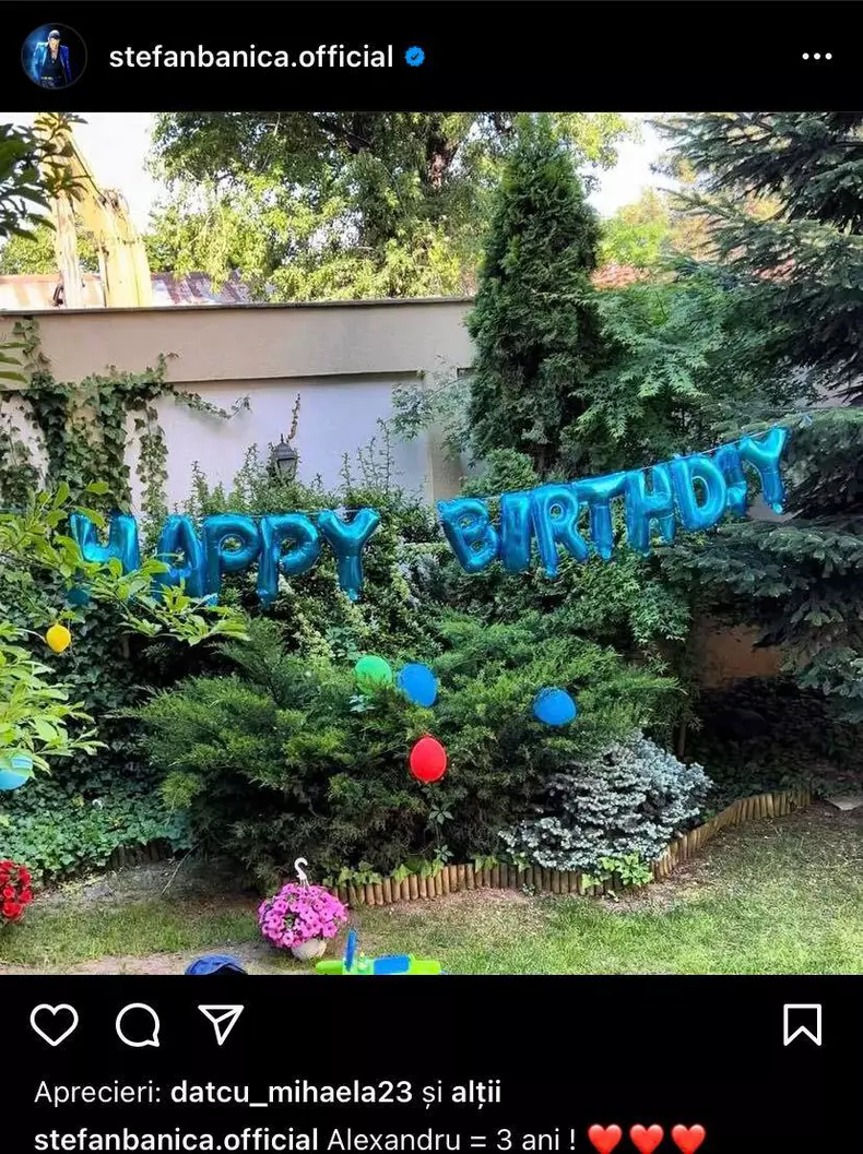 Stefan mesaj de ziua fiului sau