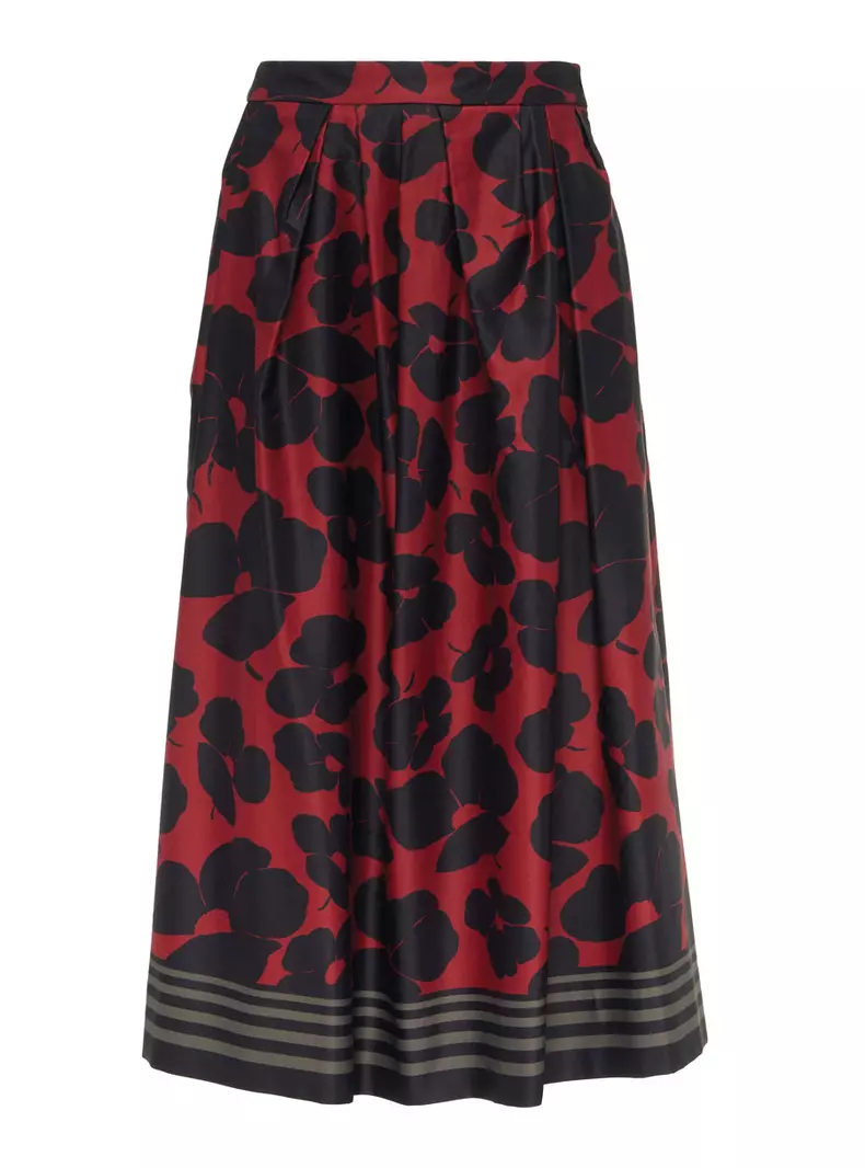 Fustă din mătase, Dries Van Noten, 4.900 lei, www.farfetch.com