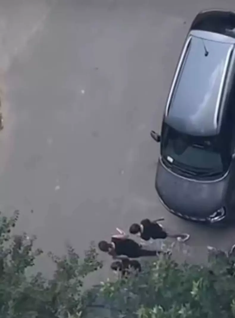 femeie saltata de politisti 3