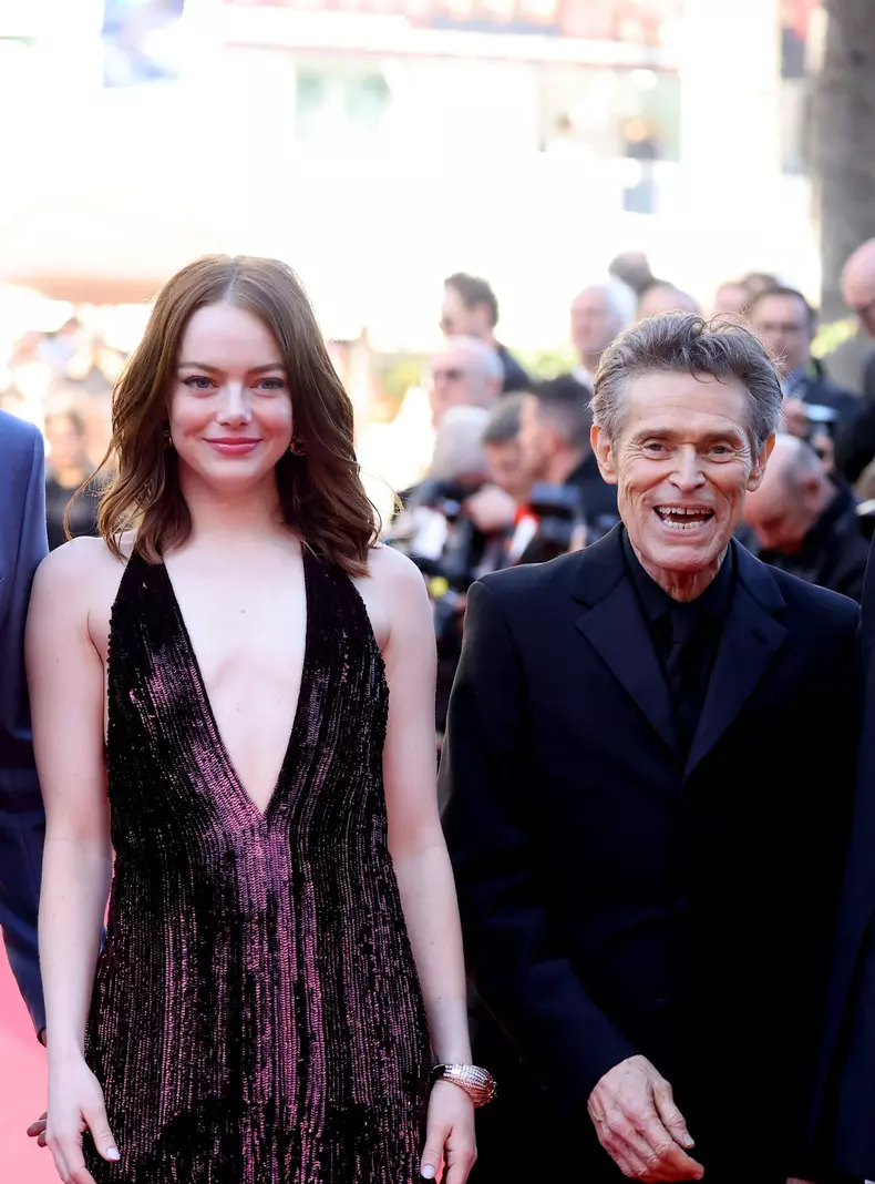 Willem Dafoe, Emma Stone - la cea de-a 77-a ediții a Festivalului Internațional de Film de la Cannes,