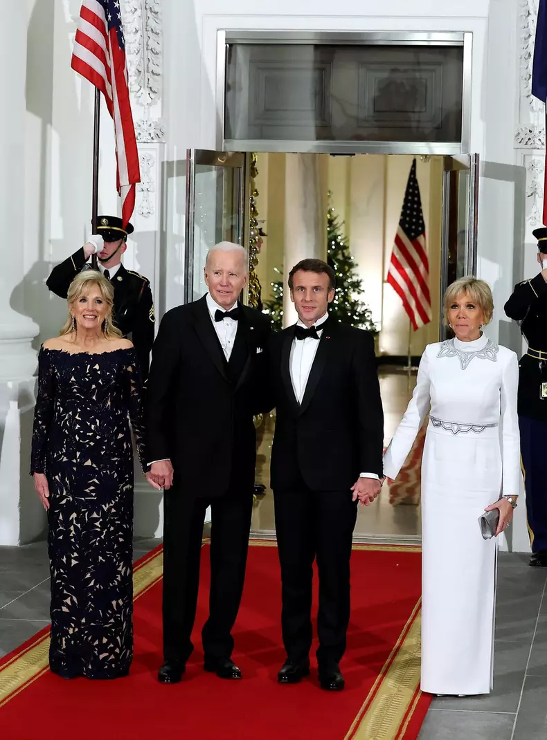 Arrivées au dîner d'état à la Maison Blanche offert par le président des Etats-Unis à l'occasion de la visite d'état du président Emmanuel Macron et de la première dame Brigitte Macron