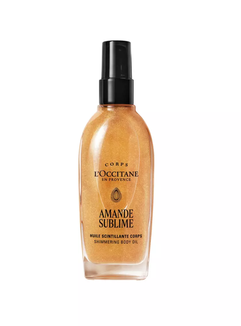 Ulei de corp Amande Sublime shimmering body oil, L’Occitane, 228 lei