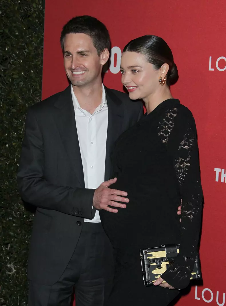 Miranda Kerr și Evan Spiegel.