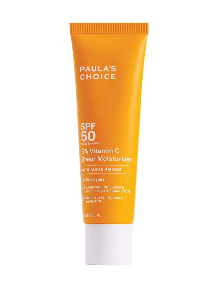 Cremă hidratantă de zi 5% Vitamin C Sheer Moisturizer SPF 50, Paula’s Choice, 270 lei