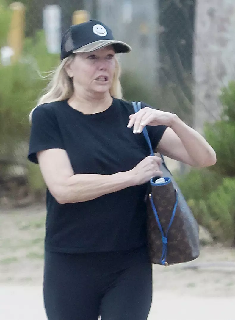 Heather Locklear is seen out in public for the first time in over eight months as she leaves a Malibu restaurant whilst showing off a new wrist tattoo in honor of her teenage daughter.