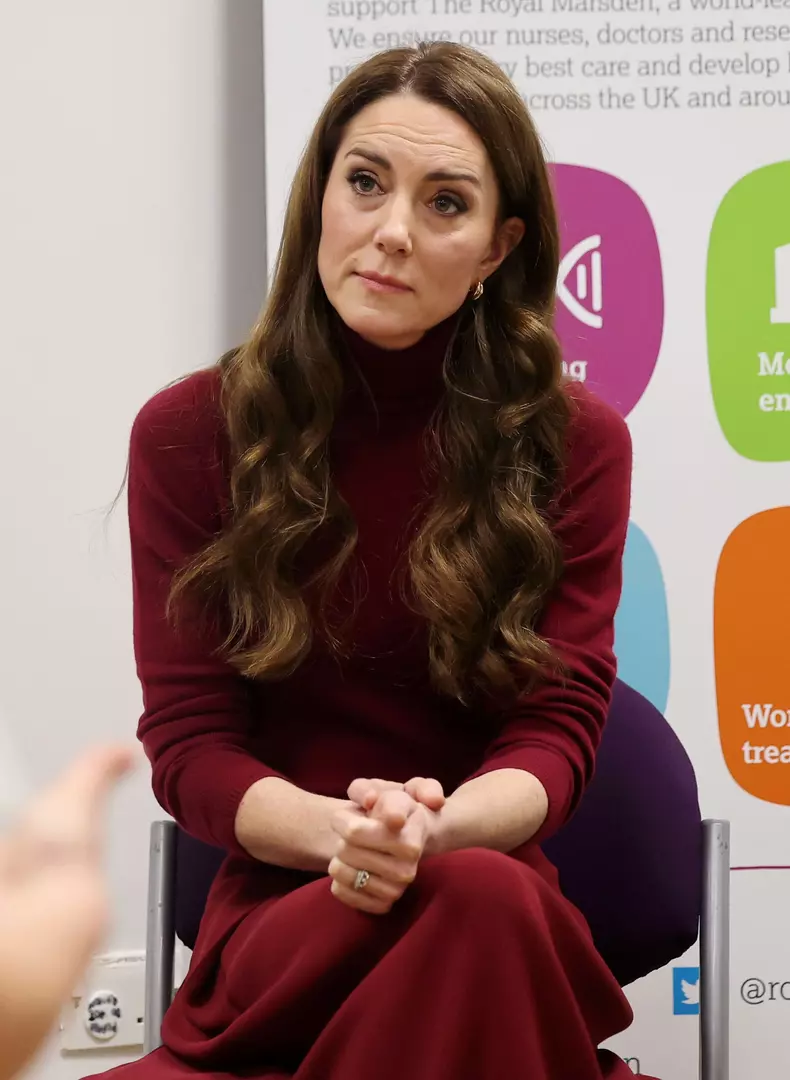 Kate Middleton at The Royal Marsden Hospital in London