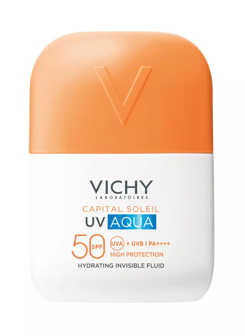 Loțiune pentru ten Capital Soleil UV AQUA Fluid Invizibil Hidratant SPF 50, Vichy, 97,5 lei
