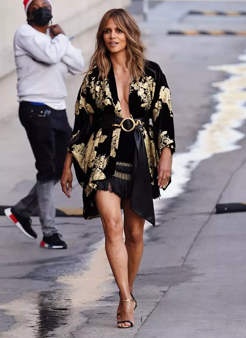 Halle Berry Visits Jimmy Kimmel Live