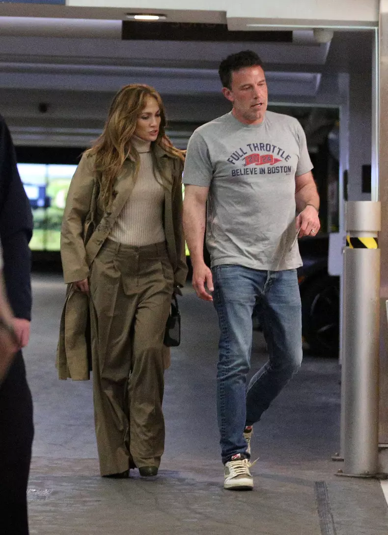 Ben Affleck and Jennifer Lopez stop by Soho house in Los Angeles