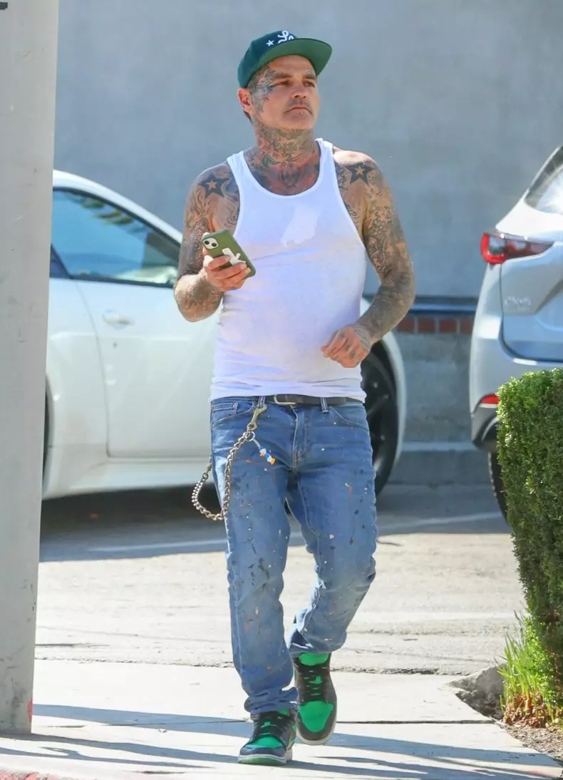EXCLUSIVE: Seth Binzer "Shifty Shellshock" seen looking much healthier after having recently fallen off the wagon with DUI and row with both bandmates and baby mama