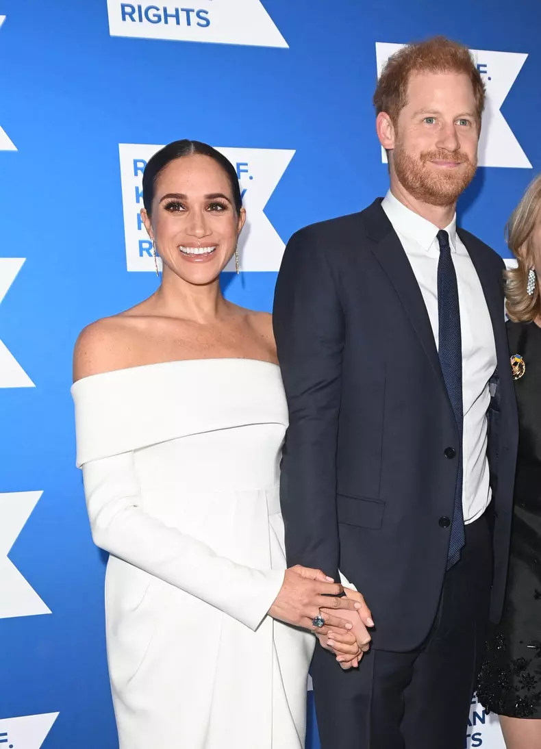 Le prince Harry et Megan Markle au photocall de la soirée de gala "Robert F. Kennedy Human Rights Ripple of Hope 2022" à l'hôtel Hilton de New York