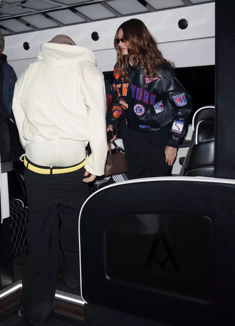 Justin and Hailey Bieber Are Spotted Headed to The Knicks vs The Lakers Game in New York City