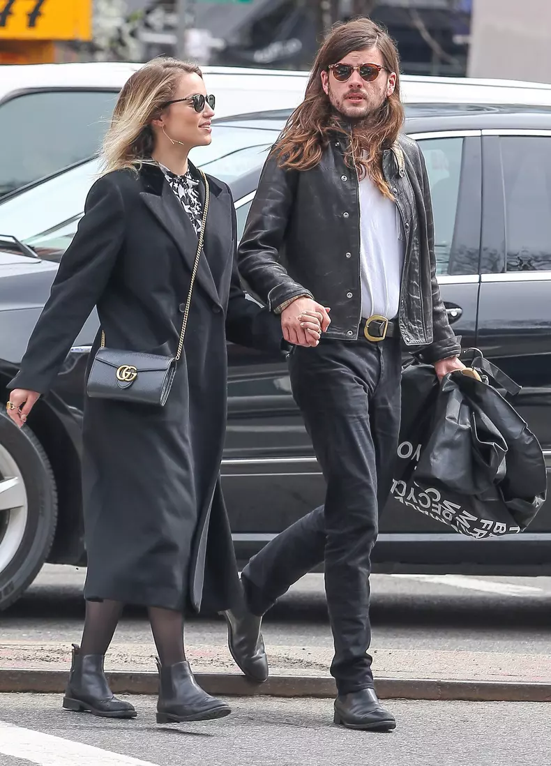 Dianna Agron & Winston Marshall Take The Subway In NYC
