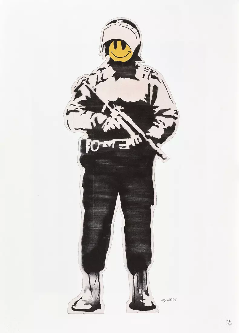 Polițistul vesel - Banksy