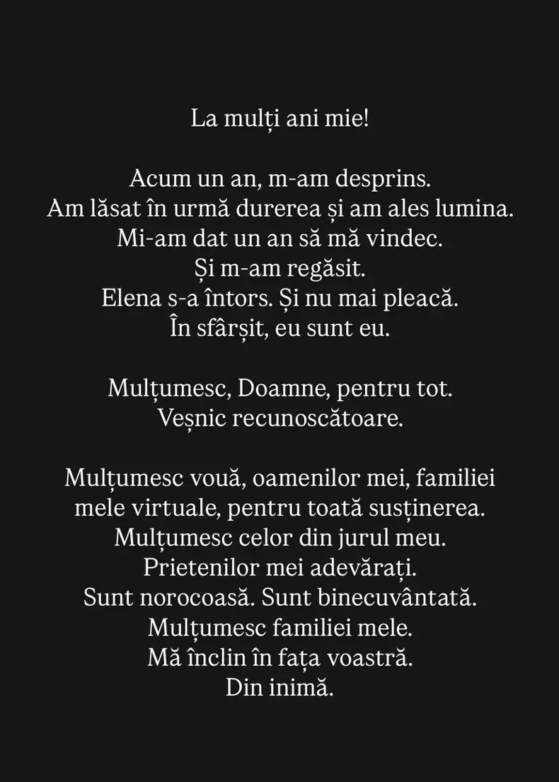 Mesajul Elenei