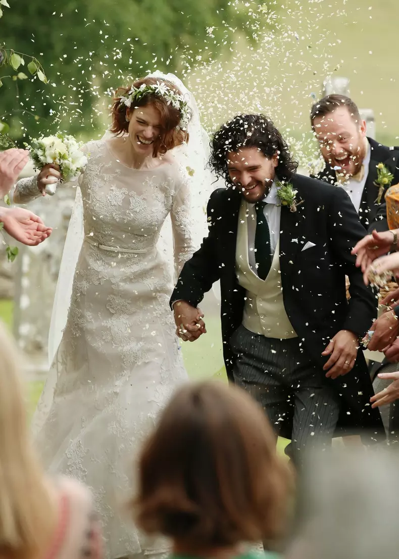 Primele imagini de la nunta lui Kit Harington cu Rose Leslie