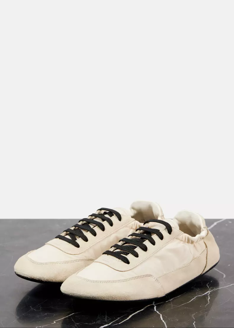 Sneakers din piele, Prada, 790 euro, wwwmytheresacom