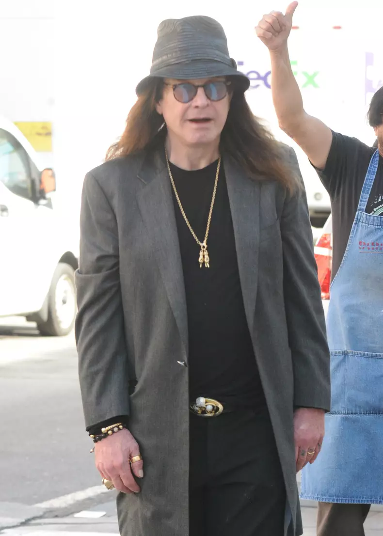 Exclusive... Ozzy Osbourne Shops In Beverly Hills